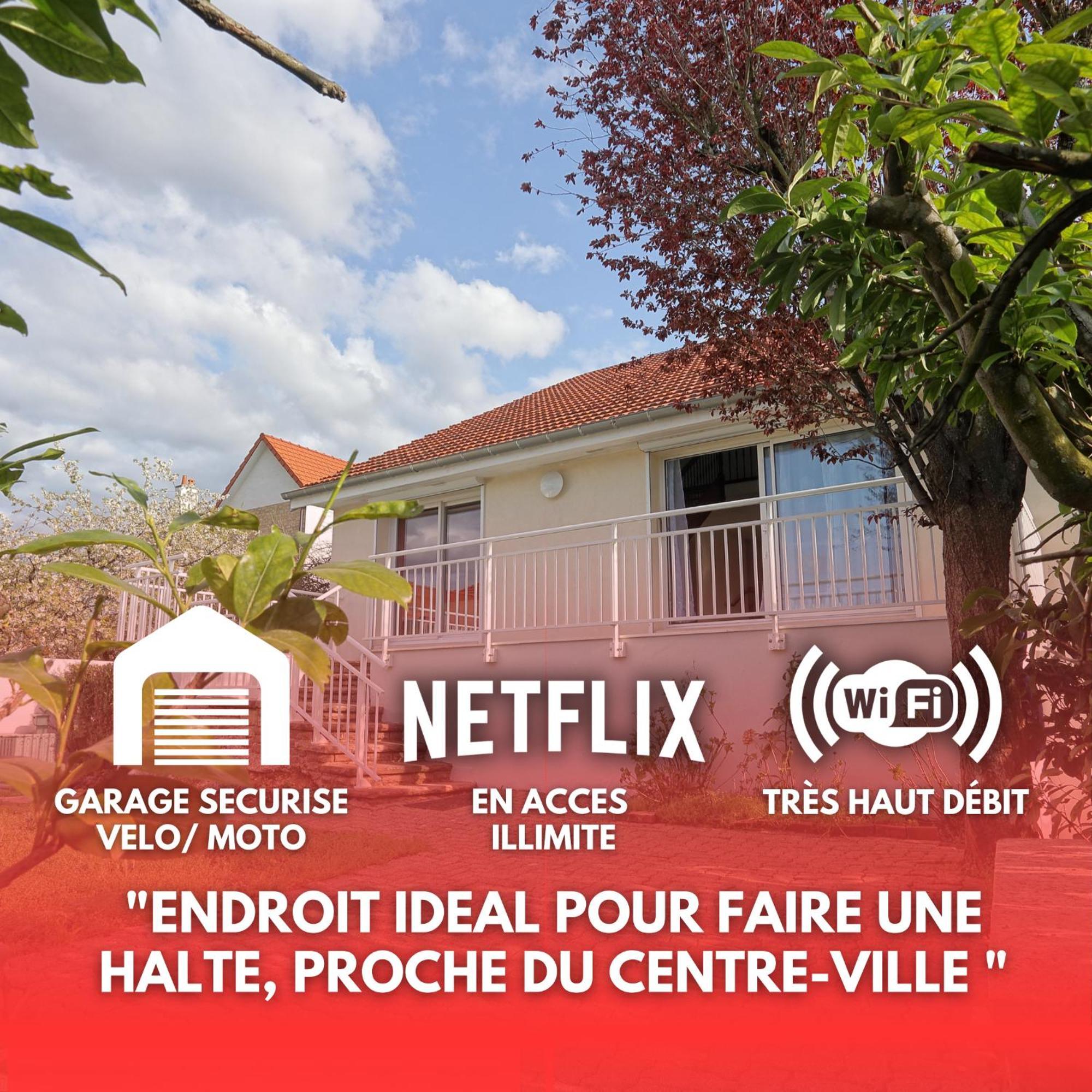 Proche Centre, Gare, Parc, Parking By Maison Bonhage Chaumont  Exterior foto
